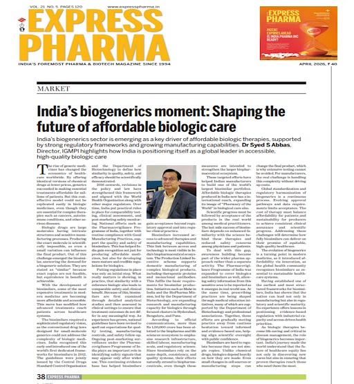 India's biogenerics moment: Shaping the future of affordable biologic care