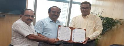 Grant of License to IGMPI by Dr RK Tyagi, Dy Director General & Shri Anil Kumar, Head (MSCD), Bureau of Indian Standards (BIS) on World Standards Day, 2021