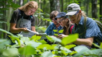 Students learning Environmental Studies and Resources Management at IGMPI  