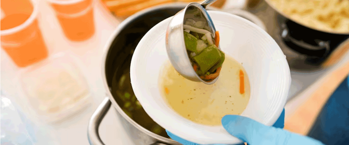 Request Foods recalls soups due to wood contamination